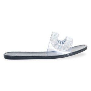 Jane Embellished Flat Jelly Sandals